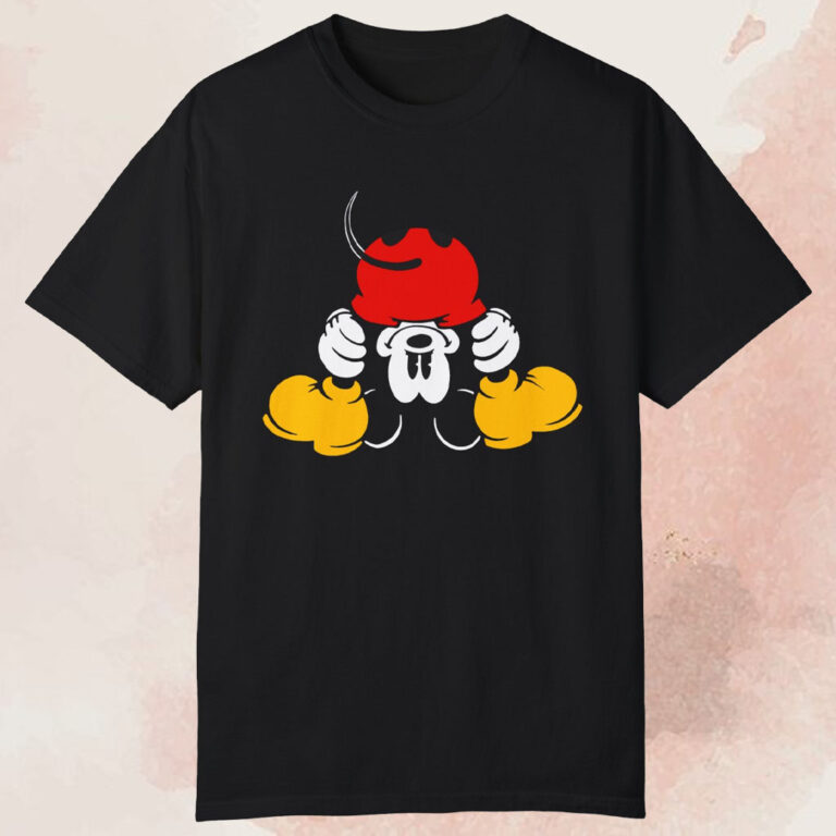 90s Disney Mickey Mouse Upside Down Tシャツ Large-Upside-Down-Mickey-Mouse