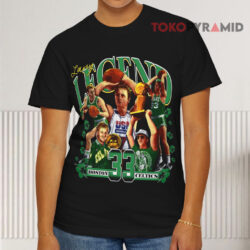 Larry Bird Celtics Mvp Dream Team Black T shirt