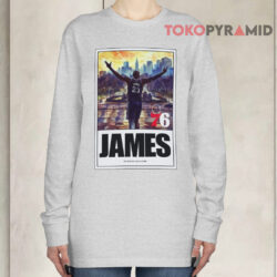LeBron James Philadelphia 76ers Royal King Long sleeved