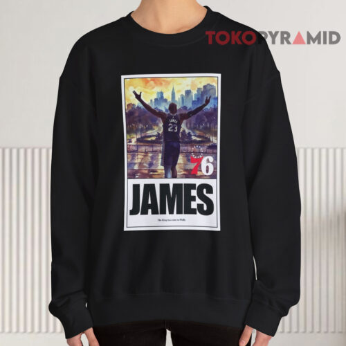 LeBron James Philadelphia 76ers Royal King Sweatshirt