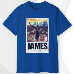 LeBron James Philadelphia 76ers Royal King T Shirt