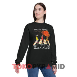 Lebron James Michael Jordan Kobe Bryant You'll Never Walk Alone Shirt 3 Lebron James Michael Jordan Kobe Bryant You'll Never Walk Alone Black Sweatshirt