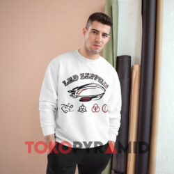Led Zeppelin Single Stitch Shirt 3 Led Zeppelin Single Stitch White Sweatshirt
