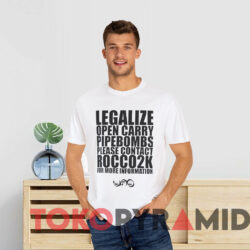 Legalize Landmines Shirt Legalize Open Carry Landmines Please Contact Rocco2k T shirt White T shirt