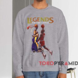 Legends The Last Dance Michael Jordan Kobe Bryant T-shirt 3 Legends The Last Dance Michael Jordan Kobe Bryant T shirt Grey Sweatshirt