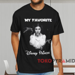 Leia Organa My Favourite Disney Princess T shirt Black T shirt