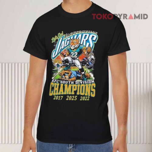 Let's Go Jacksonville Jaguars Afc South Divison Champions 2026 Mascot Black T shirt