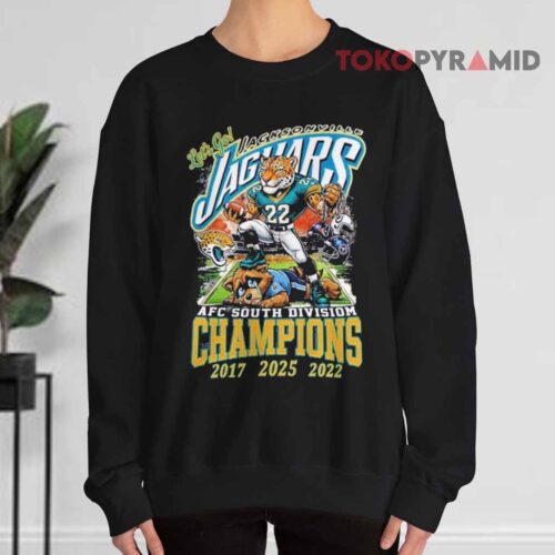 Let's Go Jacksonville Jaguars Afc South Divison Champions 2026 Mascot Sweatshirt