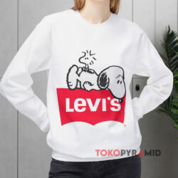 Levi's Peanuts Snoopy And Woodstock Shirt 3 Levi's Peanuts Snoopy And Woodstock White Sweatshirt