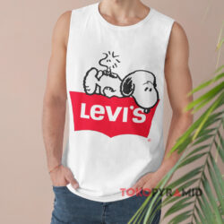 Levi's Peanuts Snoopy And Woodstock Shirt 2 Levi's Peanuts Snoopy And Woodstock White Tank Top