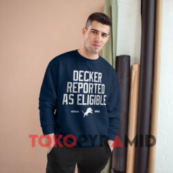 Lions Decker Reported As Eligible Navy Sweatshirt