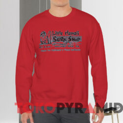 Little Hawaii Surf Shop Shirt Red Sweatshirt