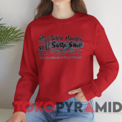 Little Hawaii Surf Shop Shirt Red Sweatshirt