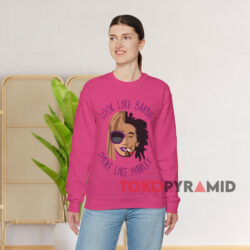 Look Like Barbie Smoke Like Marley Pink Sweatshirt