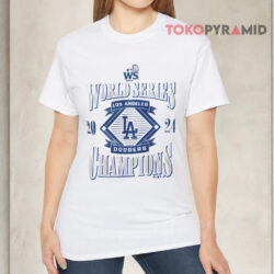 Los Angeles Dodgers 2024 World Series Champions Franchise Guys White T shirt