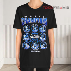 Los Angeles Dodgers 2024 World Series Champions Player Black T shirt