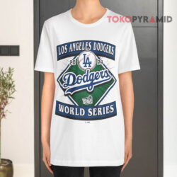 Los Angeles Dodgers 2024 World Series Franklin Logo White T shirt