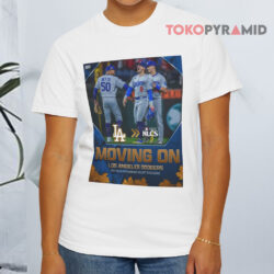 Los Angeles Dodgers 2025 Moving On Nlcs White T shirt