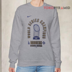 Los Angeles Dodgers 2025 World Series Champions Grey Sweatshirt