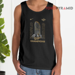 Los Angeles Dodgers 2025 World Series Champions Raise The Trophy Shirt 2 Los Angeles Dodgers 2025 World Series Champions Raise The Trophy Tank Top
