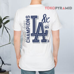 Los Angeles Dodgers 8 time World Series Champions T shirt Back
