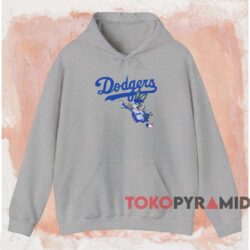 Los Angeles Dodgers Bugs Bunny Shirt 2 Los Angeles Dodgers Bugs Bunny Shirt Grey Hoodie