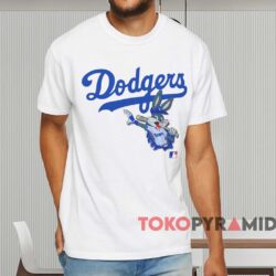Los Angeles Dodgers Bugs Bunny Shirt White T shirt