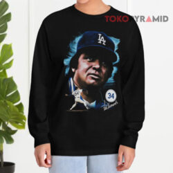 Los Angeles Dodgers Fernando Valenzuela Portrait Shirt 3 Los Angeles Dodgers Fernando Valenzuela Portrait Long sleeved