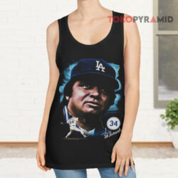 Los Angeles Dodgers Fernando Valenzuela Portrait Shirt 2 Los Angeles Dodgers Fernando Valenzuela Portrait Tank Top