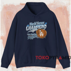 Los Angeles Dodgers Franklin Graphic Shirt Navy Hoodie