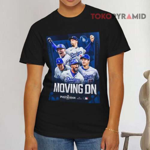 Los Angeles Dodgers Moving On 2025 Mlb Nlcs Black T shirt Los Angeles Dodgers Moving On 2025 Mlb Nlcs Black T shirt