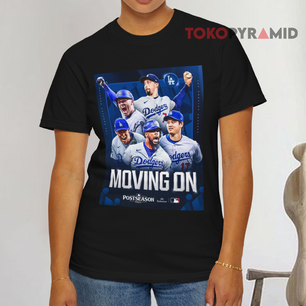 Los Angeles Dodgers Moving On 2025 Mlb Nlcs Black T shirt Los Angeles Dodgers Moving On 2025 Mlb Nlcs Black T shirt