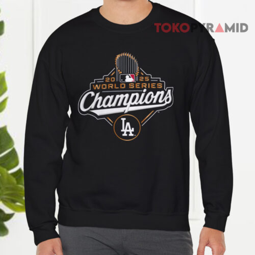 Los Angeles Dodgers Yoshinobu Yamamoto 2025 World Series Champions Sweatshirt Front Los Angeles Dodgers Yoshinobu Yamamoto 2025 World Series Champions Sweatshirt Front