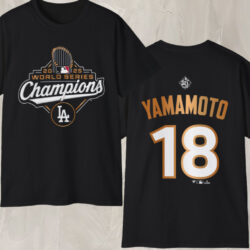 Los Angeles Dodgers Yoshinobu Yamamoto 2025 World Series Champions T shirt