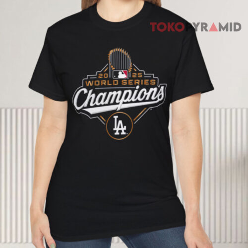 Los Angeles Dodgers Yoshinobu Yamamoto 2025 World Series Champions T shirt Front Los Angeles Dodgers Yoshinobu Yamamoto 2025 World Series Champions T shirt Front
