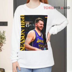 Los Angeles Lakers Luka Doncic 45 Season High Nba 2025 Long sleeved