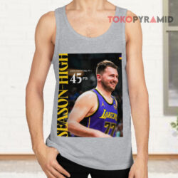 Los Angeles Lakers Luka Doncic 45 Season High Nba 2025 Tank Top