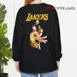 Los Angeles Lakers One Piece Luffy Nba Long sleeved Back