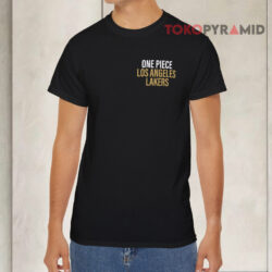 Los Angeles Lakers One Piece Luffy Nba T shirt Front