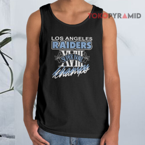 Los Angeles Raiders Super Bowl Xviii Champions Tank Top