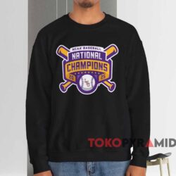 LSU Tigers 2025 NCAA Baseball College World Series Champions Shirt 4 Lsu Tigers 2025 Ncaa Baseball College World Series Champions Shirt Black Sweatshirt
