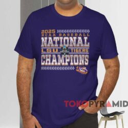 Lsu Tigers 2025 Ncaa National Champions Jersey Shirt Purple T shirt