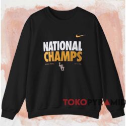 LSU Tigers 2025 NCAA National Champs Shirt 3 Lsu Tigers 2025 Ncaa National Champs Shirt Black Sweatshirt