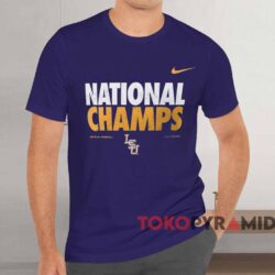Lsu Tigers 2025 Ncaa National Champs Shirt Purple T shirt