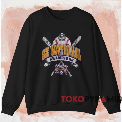 Lsu Tigers Eight time Ncaa Baseball National Champions Shirt Black Sweatshirt Lsu Tigers Eight time Ncaa Baseball National Champions Shirt Black Sweatshirt