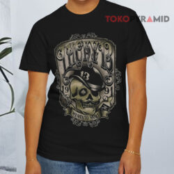Lucky 13 Memento Mori Skull Black T shirt