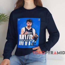Luka Doncic Mvp Dallas Mavericks 2024 Western Conference Finals Shirt Navy Sweatshirt