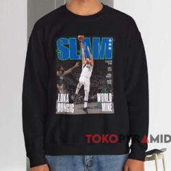 Luka Doncic The Cover Of SLAM 250 Shirt 4 Luka Doncic The Cover Of Slam 250 Shirt Black Sweatshirt