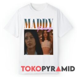 Maddy Perez From Europhia Unique 90s Vintage Style White T shirt