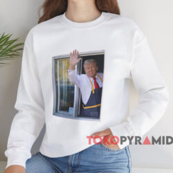 Maga Donald's Drive thru Window Shirt White Sweatshirt